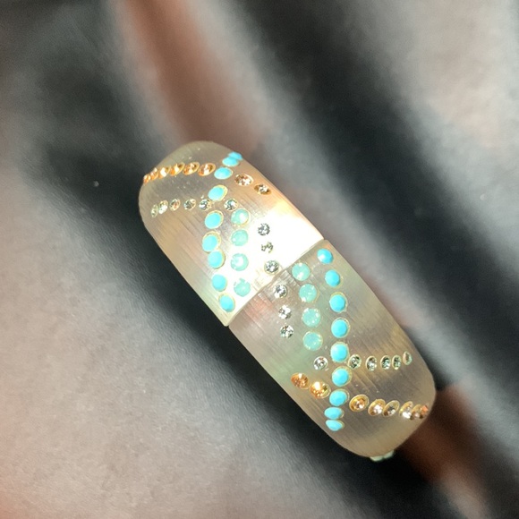 Alexis Bittar Lucite Hinged Bracelet - Picture 2 of 12